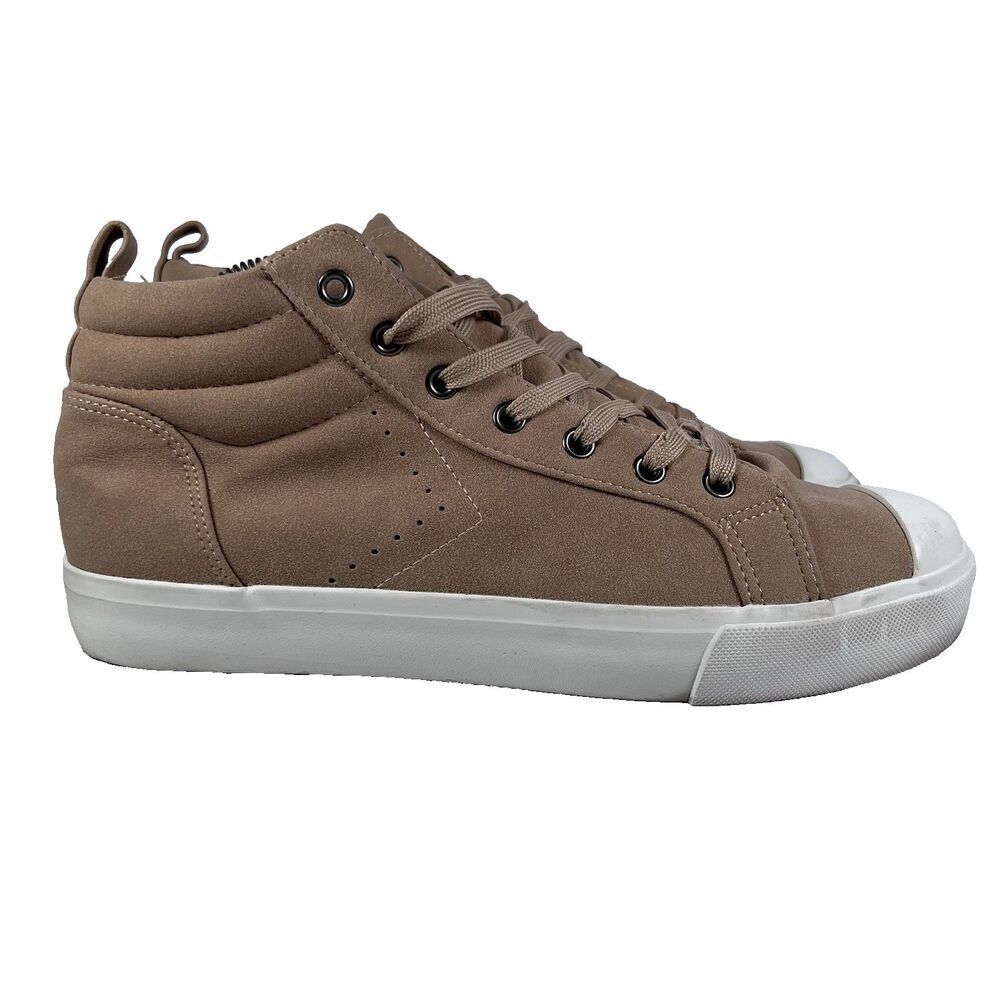 Lucky Brand LB-Smitch Tan Suede Mid Top Sneakers Shoes Men's 9